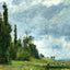 A Part of Groettes, Pontoise, Gray Weather 1875 by Pissarro Art Print (6 Sizes)