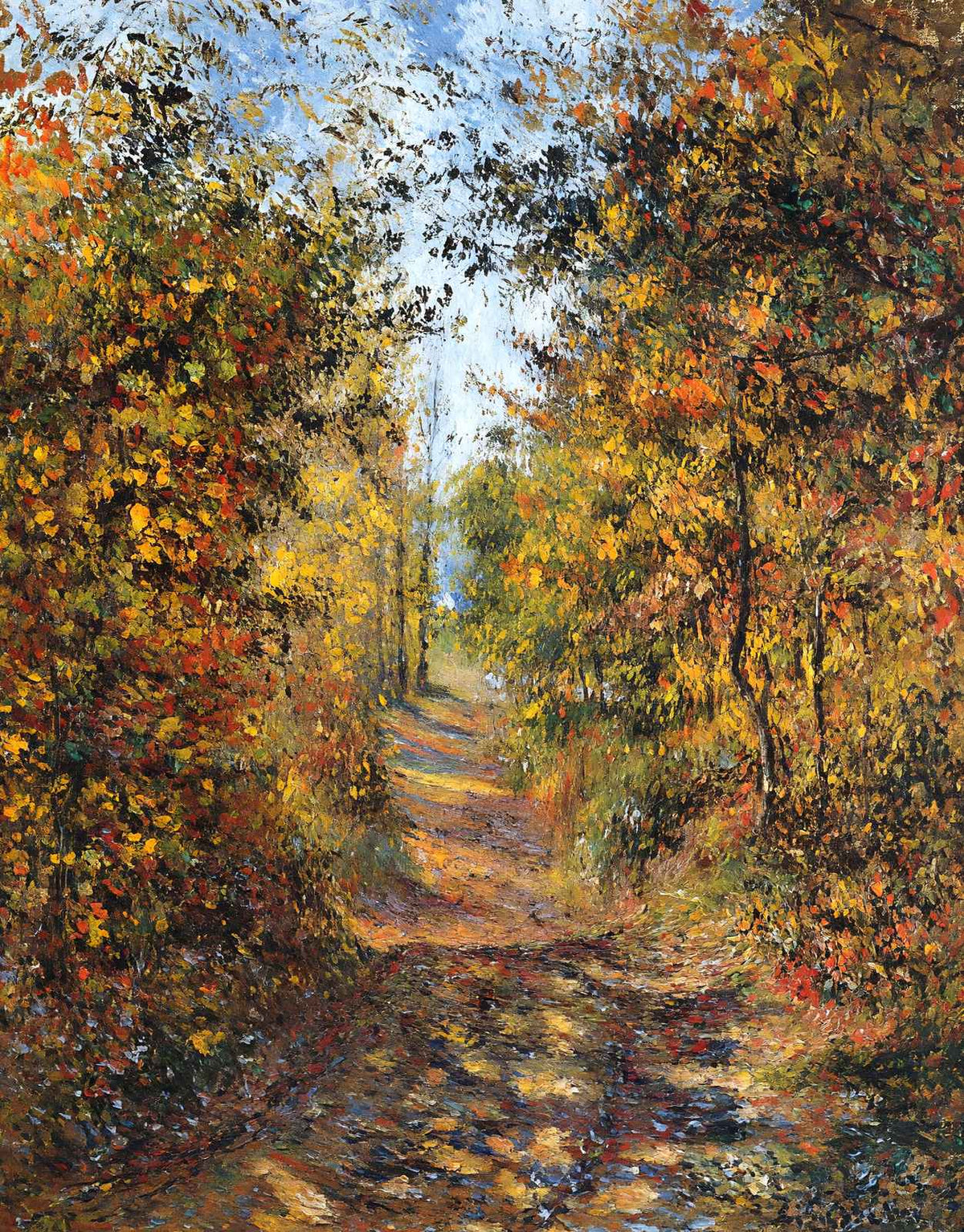 A Path in the Woods, Pontoise Fine Art Print 1879 by Camille Pissarro (6 Sizes)