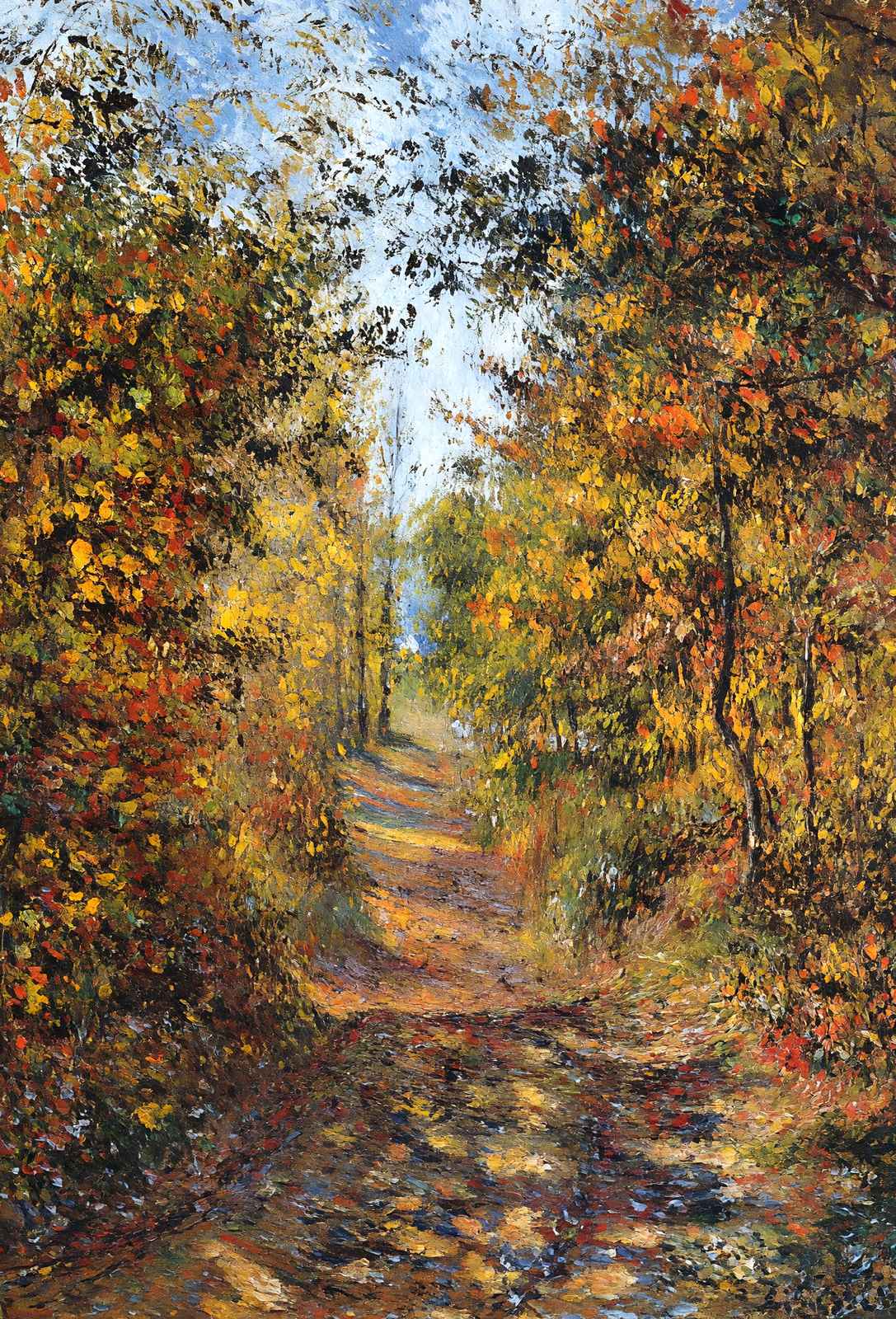 A Path in the Woods, Pontoise Fine Art Print 1879 by Camille Pissarro (6 Sizes)