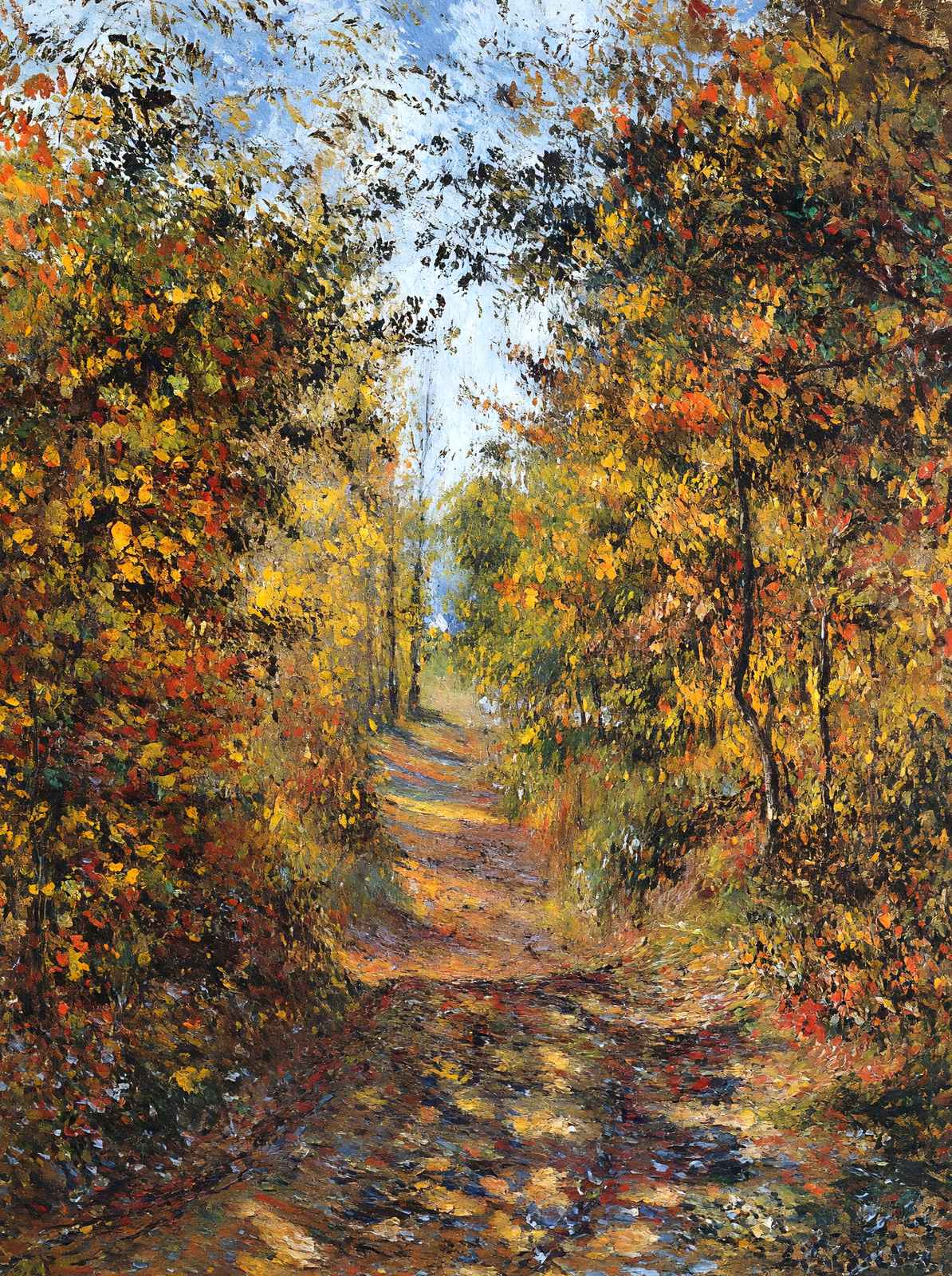 A Path in the Woods, Pontoise Fine Art Print 1879 by Camille Pissarro (6 Sizes)