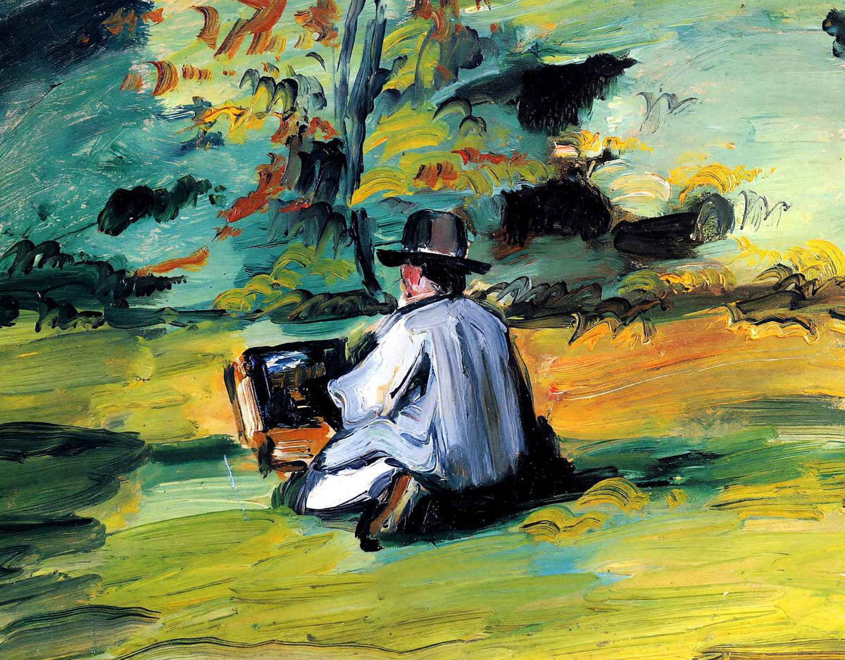 A Painter at Work 1875 Painting by Paul Cezanne Fine Art Print (6 Sizes)