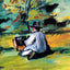 A Painter at Work 1875 Painting by Paul Cezanne Fine Art Print (6 Sizes)