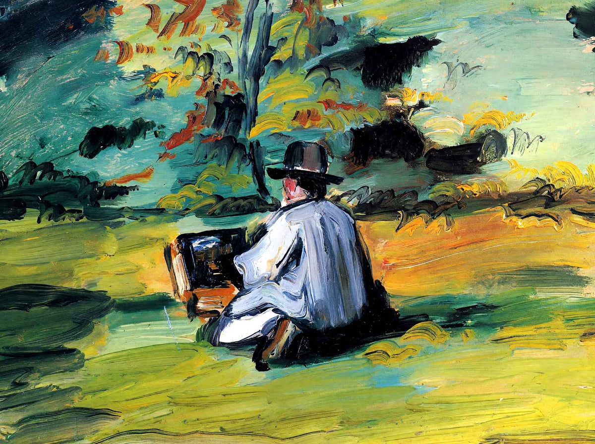 A Painter at Work 1875 Painting by Paul Cezanne Fine Art Print (6 Sizes)