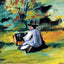 A Painter at Work art print by Paul Cezanne (1875)