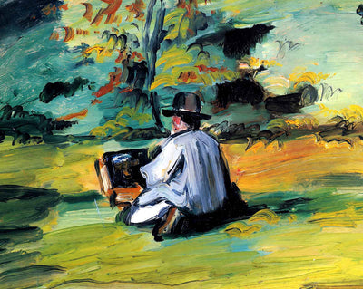 A Painter at Work art print by Paul Cezanne (1875)