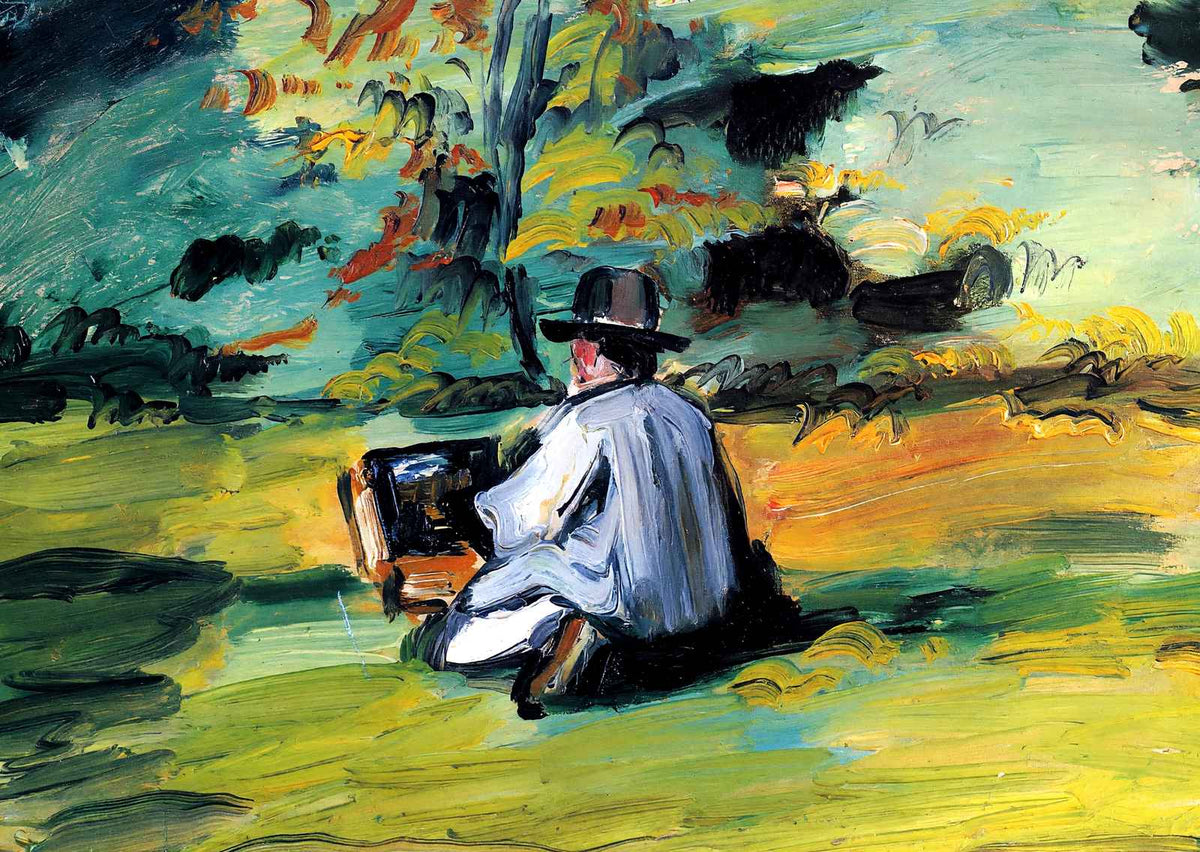 A Painter at Work 1875 Painting by Paul Cezanne Fine Art Print (6 Sizes)