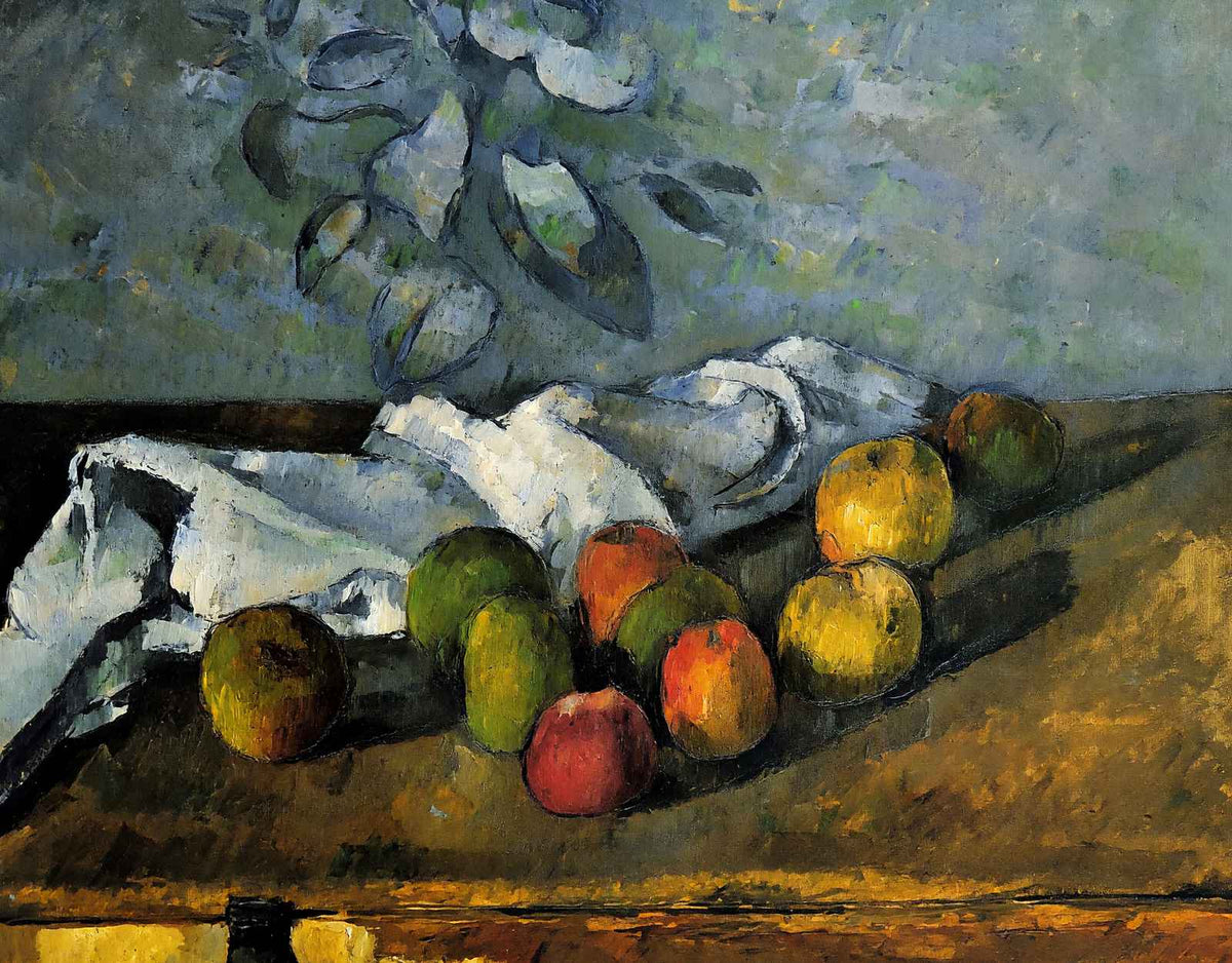 Apples and a Napkin 1880 Painting by Paul Cezanne Art Print (6 Sizes)