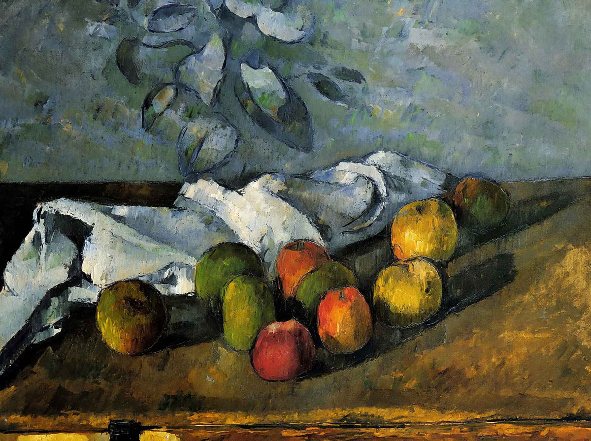 Apples and a Napkin 1880 Painting by Paul Cezanne Art Print (6 Sizes)
