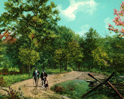 Site of Lee's Farewell Address in 1908 vintage print