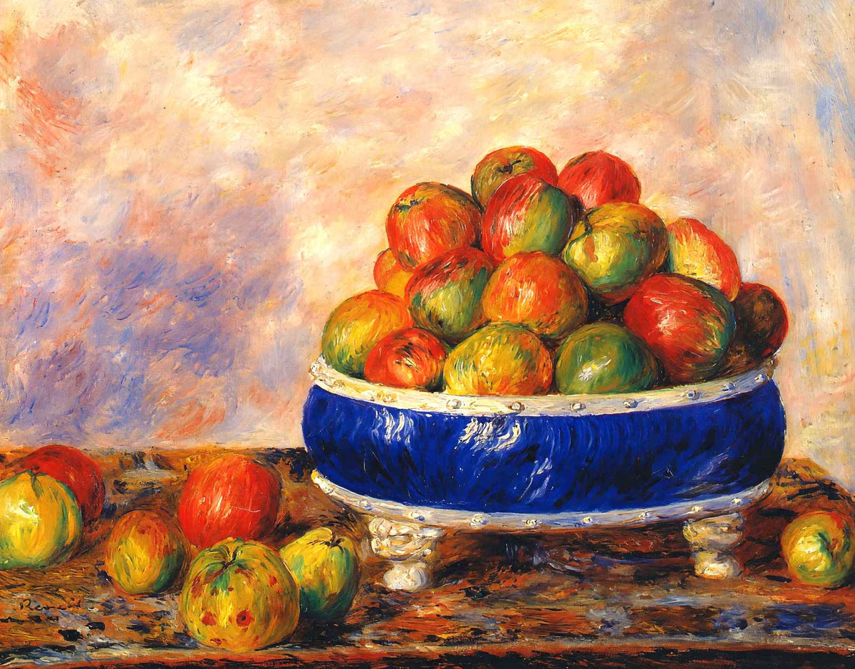 Apples in a Dish Art Print 1883 Painting by Pierre-Auguste Renoir (6 Sizes)