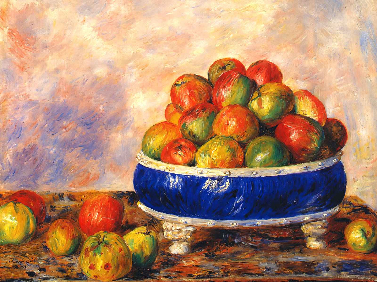 Apples in a Dish Art Print 1883 Painting by Pierre-Auguste Renoir (6 Sizes)