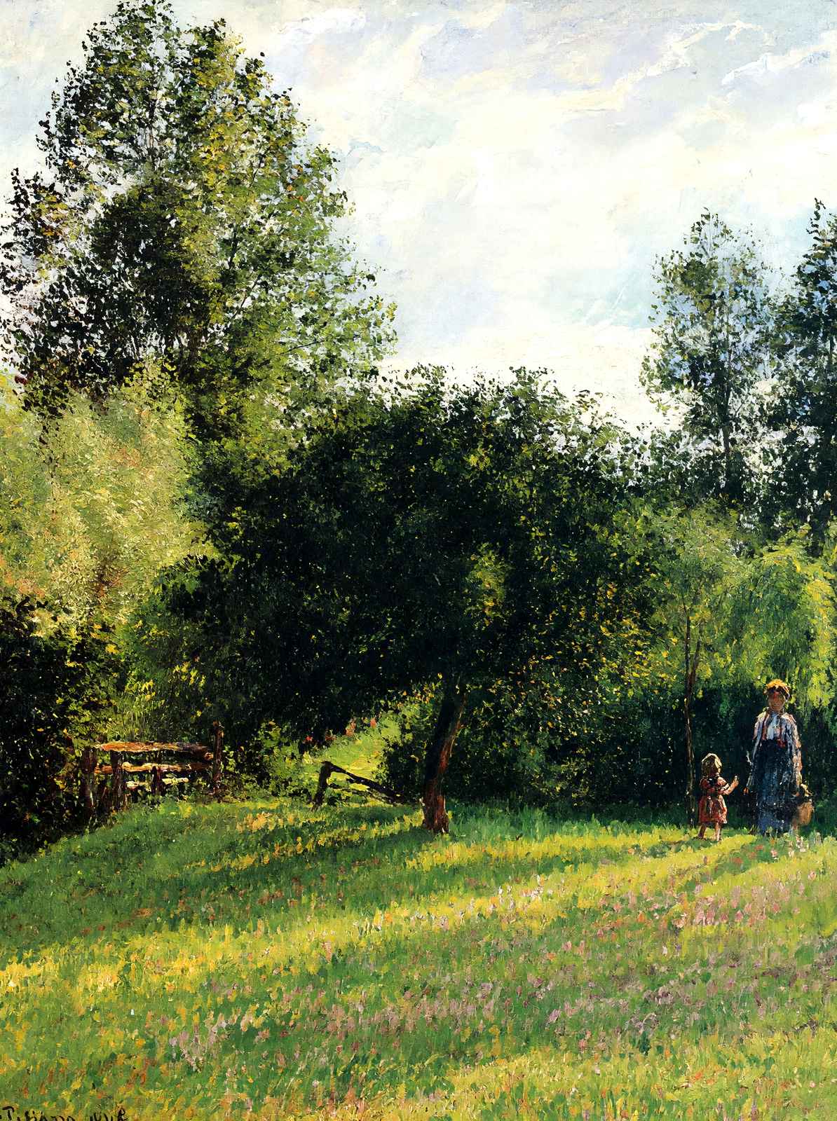 Apple Trees, Sunset, Eragny Art Print 1896 by Camille Pissarro (6 Sizes)