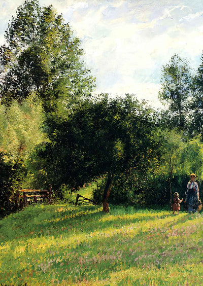 Apple Trees, Sunset, Eragny Art Print 1896 by Camille Pissarro (6 Sizes)