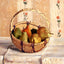 Apples and Pears in a Round Basket Art Print 1872 by Camille Pissarro (6 Sizes)