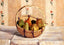 Apples and Pears in a Round Basket Art Print 1872 by Camille Pissarro (6 Sizes)