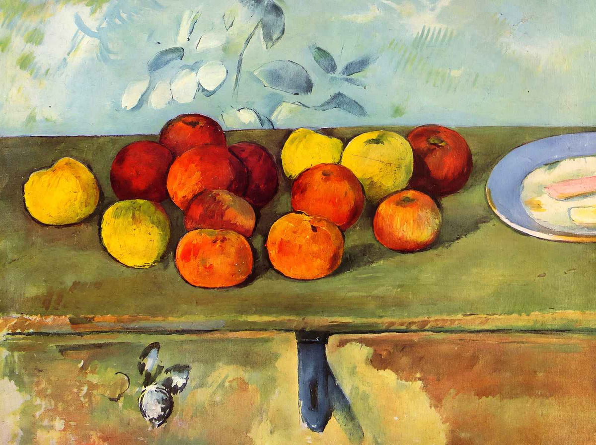 Apples and Biscuits 1895 Painting by Paul Cezanne Art Print (6 Sizes)