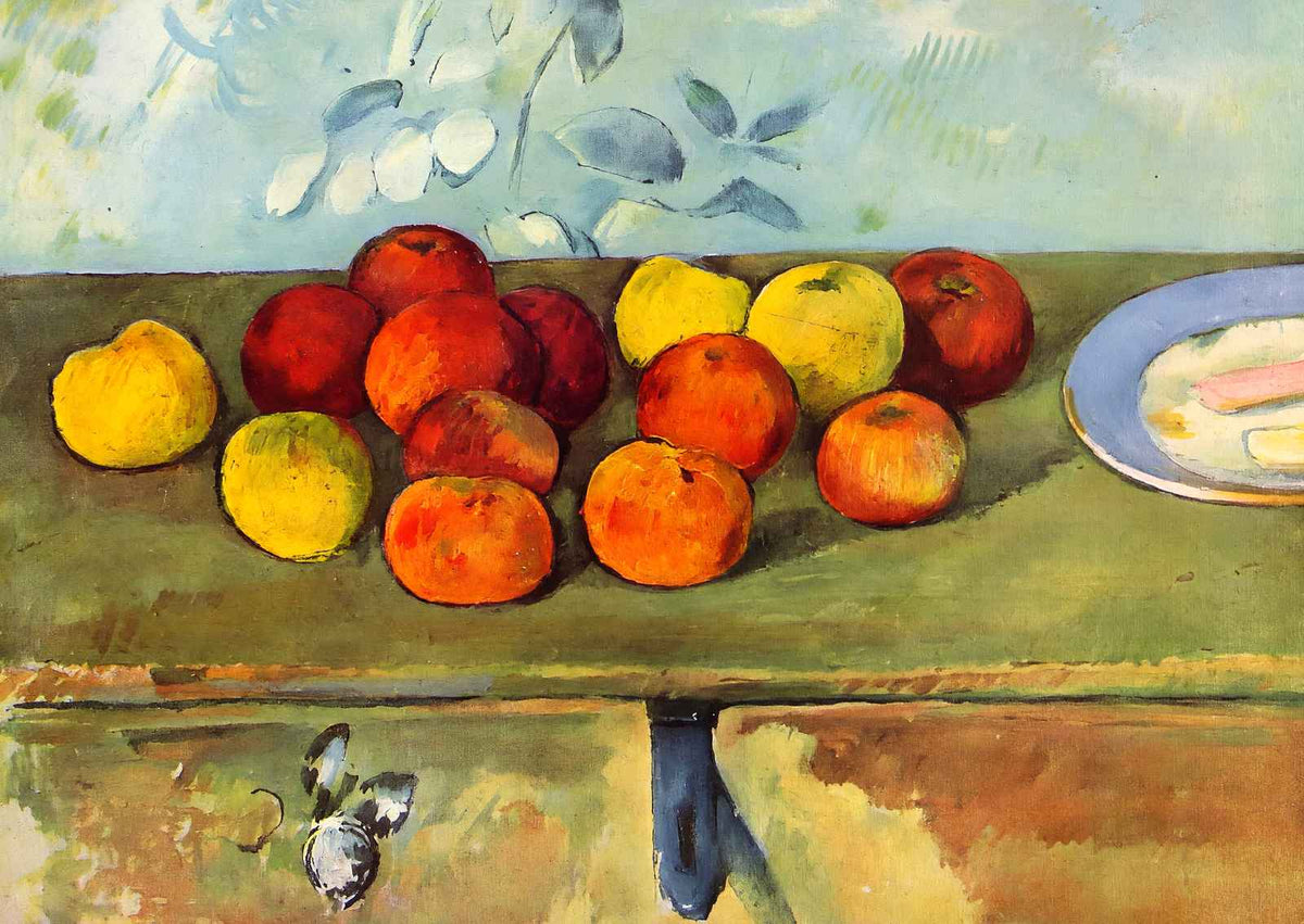 Apples and Biscuits 1895 Painting by Paul Cezanne Art Print (6 Sizes)