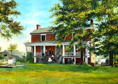 McLean House Appomattox VA in 1908 Art Print (7 Sizes) - High Quality