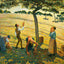 Apple Picking at Eragny-Sur-Epte Art Print 1888 by Camille Pissarro (6 Sizes)