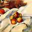 Apples on a Sheet painting by Paul Cezanne (1900)