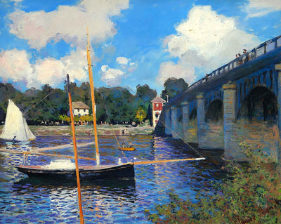 Argenteuil Bridge fine art print by Claude Monet (1874)