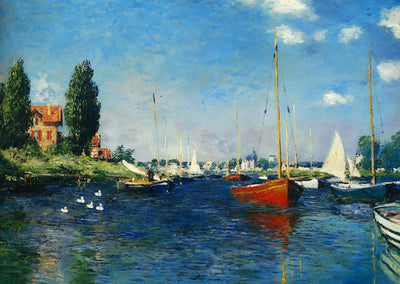 Argenteuil Art Print 1875 Painting by Claude Monet (6 Sizes) - Archival Paper