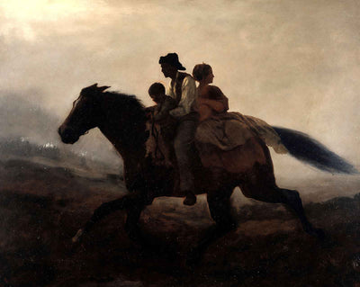 A Ride for Liberty Fugitive Slaves Painting Eastman Johnson art print