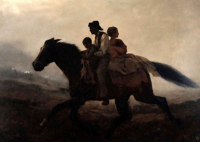 A Ride for Liberty Fugitive Slaves Painting Eastman Johnson Art Print (6 Sizes)