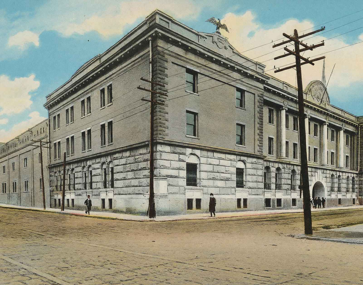 The Armory Louisville in 1904 Vintage Print (7 Sizes) - Premium Quality