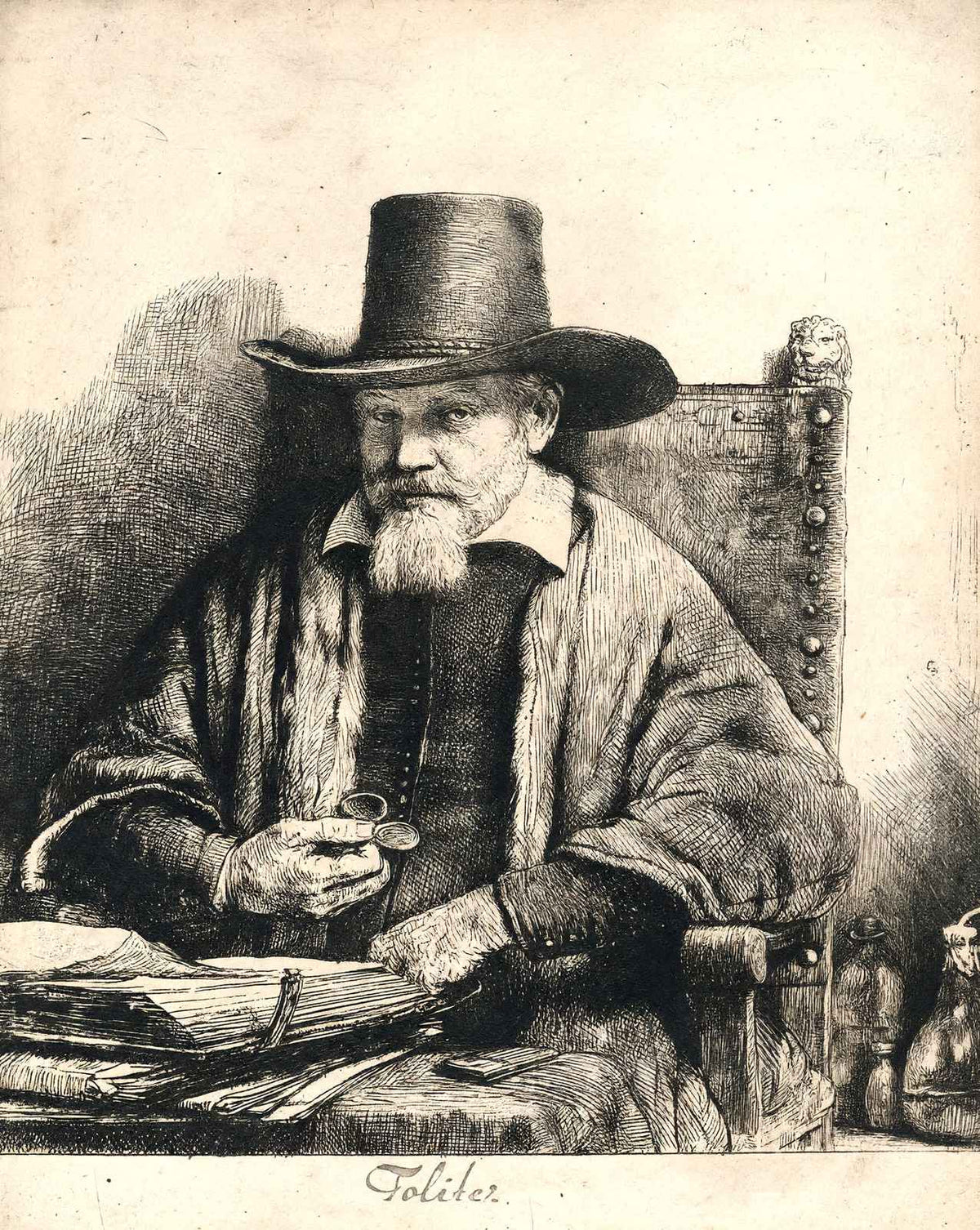 Arnold Tholinx art print by Rembrandt (1650)