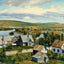 Aroostook River by Fort Fairfield Maine in 1907 Art Print (7 Sizes)