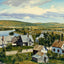 Aroostook River by Fort Fairfield Maine in 1907 Art Print (7 Sizes)