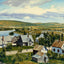 Aroostook River by Fort Fairfield Maine in 1907 Art Print (7 Sizes)