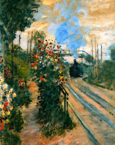Arriving at Montegeron painting by Claude Monet (1876)