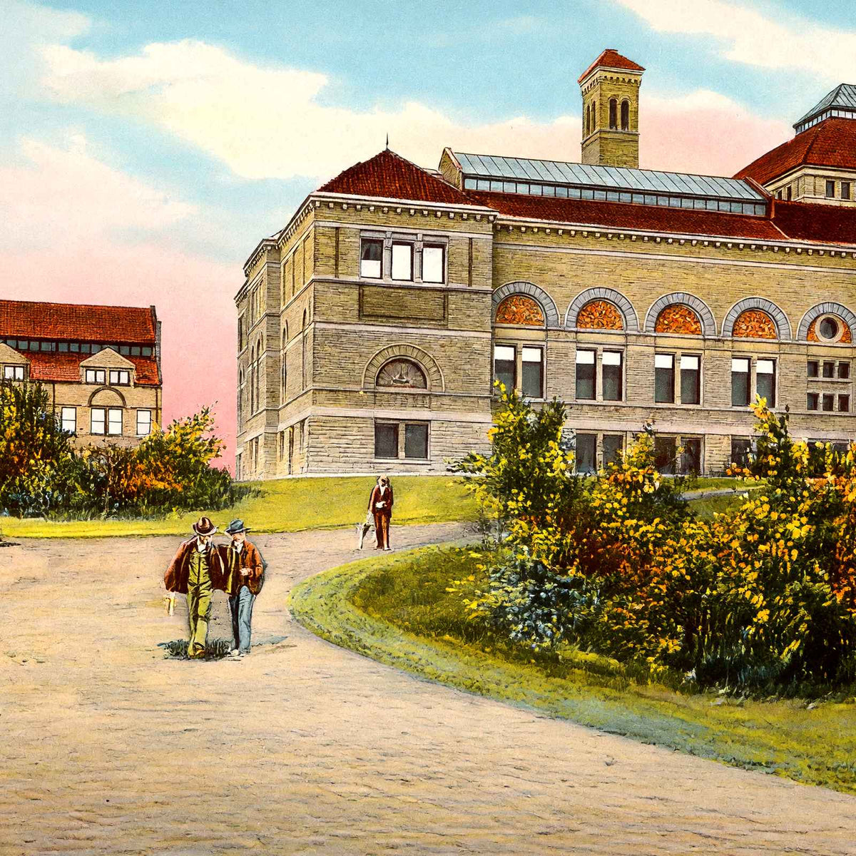 Art Museum and Art School Cincinnati in 1906 Vintage Print (7 Sizes)