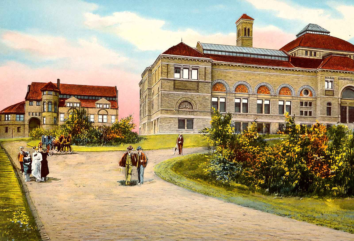Art Museum and Art School Cincinnati in 1906 Vintage Print (7 Sizes)