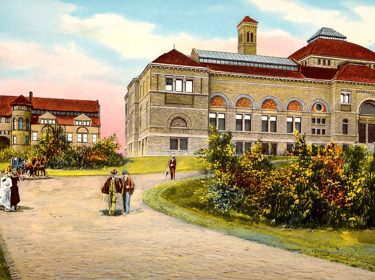 Art Museum and Art School Cincinnati in 1906 Vintage Print (7 Sizes)