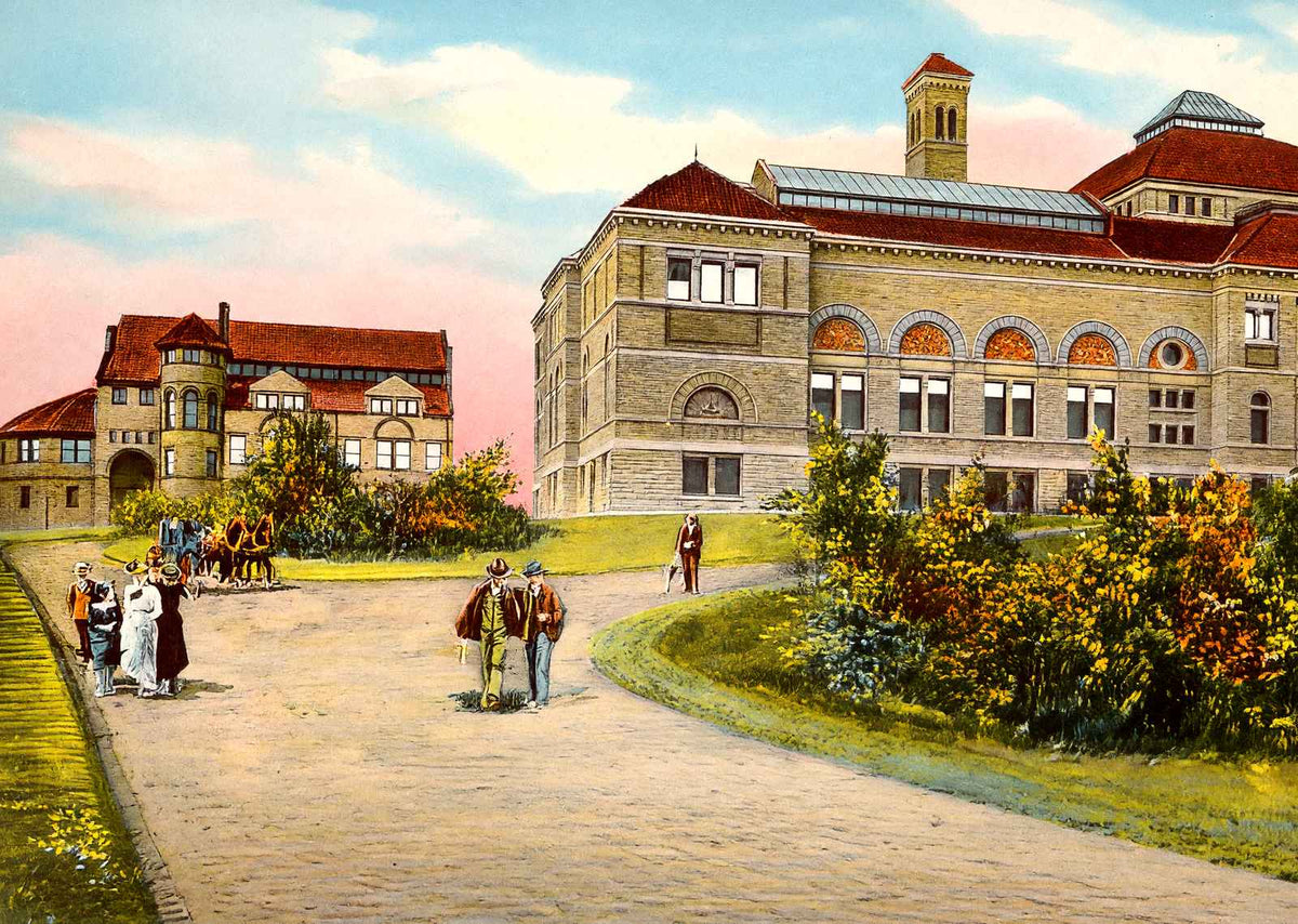 Art Museum and Art School Cincinnati in 1906 Vintage Print (7 Sizes)