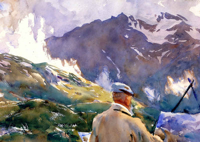 Artist in the Simplon Fine Art Print 1909 by John Singer Sargent (6 Sizes)