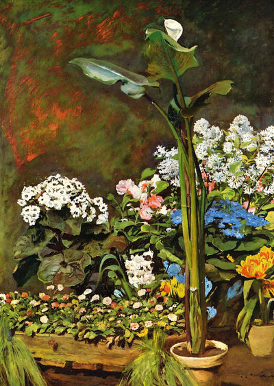 Arum and Conservatory Plants Art Print 1864 by Pierre-Auguste Renoir (6 Sizes)