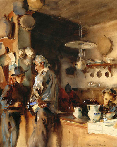 A Spanish Interior painting print by John Singer Sargent (1903)