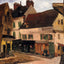 A Square in La Roche Guyon Art Print 1867 Painting by Camille Pissarro (6 Sizes)