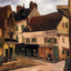 A Square in La Roche Guyon painting by Camille Pissarro (1867)