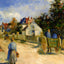 A Street in Pontoise Art Print 1879 Painting by Camille Pissarro (6 Sizes)