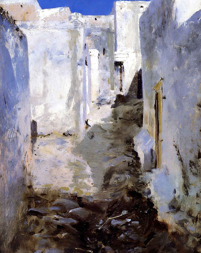 A Street in Algiers art print by John Singer Sargent (1880)