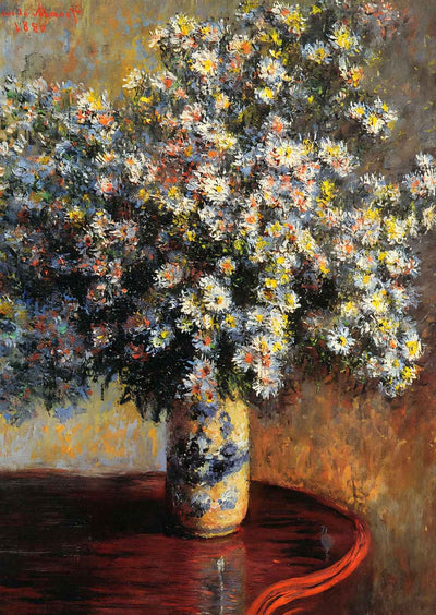 Asters Art Print 1880 Painting by Claude Monet (6 Sizes) - Archival Paper