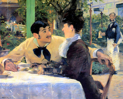 At Father Lathuille's 1879 Painting by Edouard Manet 8x10" Art Print