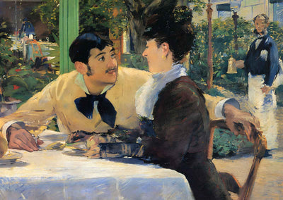At Father Lathuille's 1879 Painting by Edouard Manet Art Print (6 Sizes)