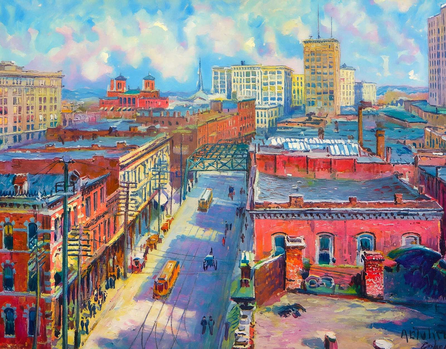 Atlanta Day View in 1905 Art Print (7 Sizes) - Archival Paper