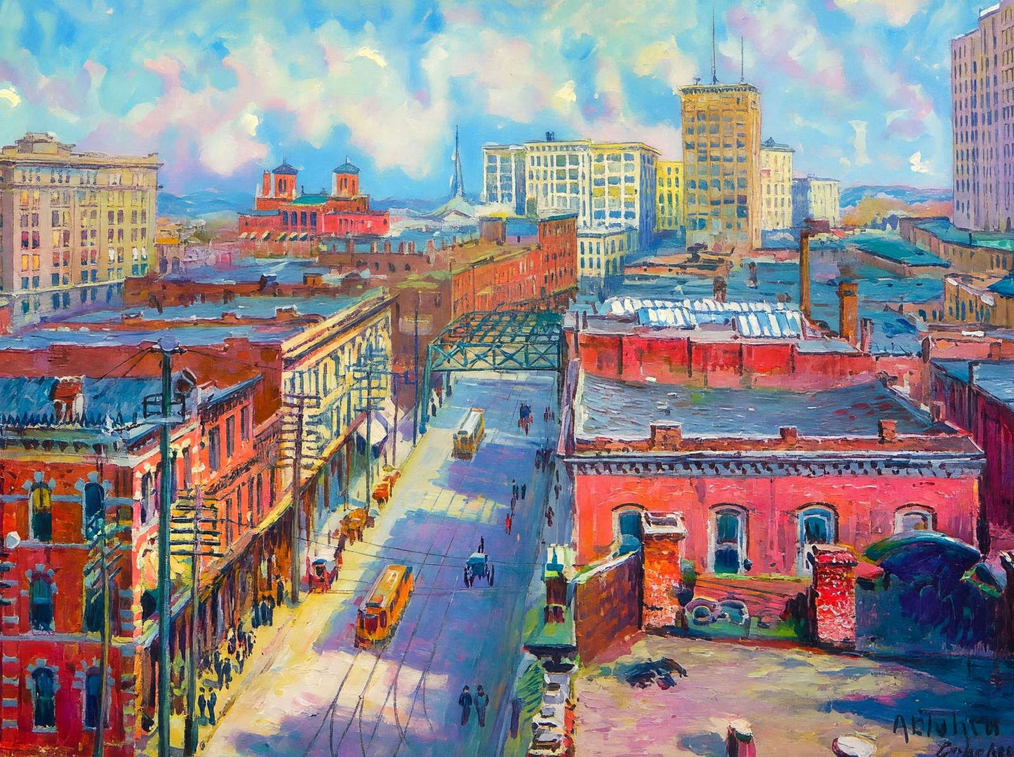 Atlanta Day View in 1905 Art Print (7 Sizes) - Archival Paper